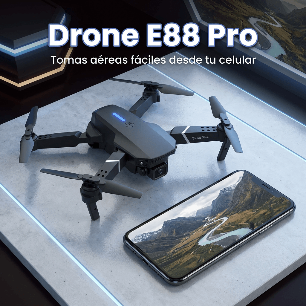 Mini drone plegable con cámara integrada y conexión WiFi - Captura tus mejores momentos desde otra altura