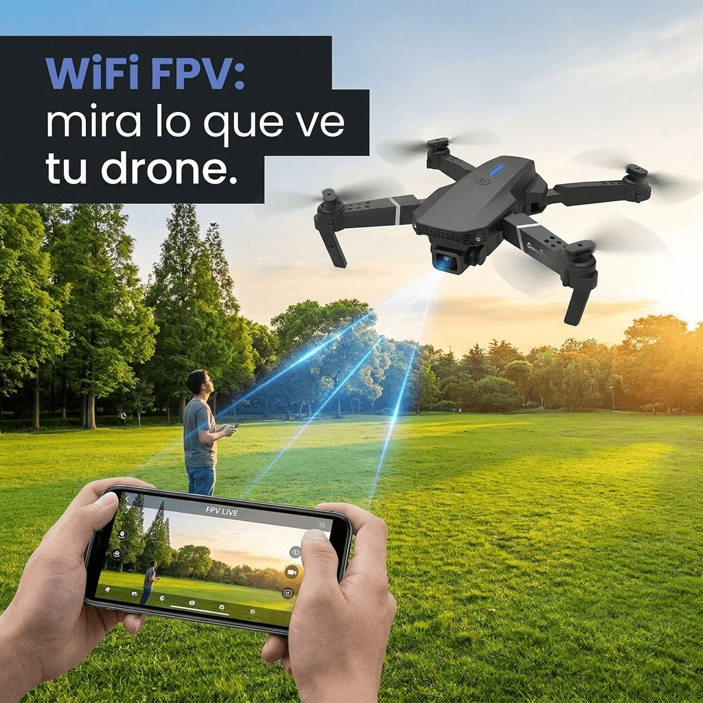 Mini drone plegable con cámara integrada y conexión WiFi - Captura tus mejores momentos desde otra altura